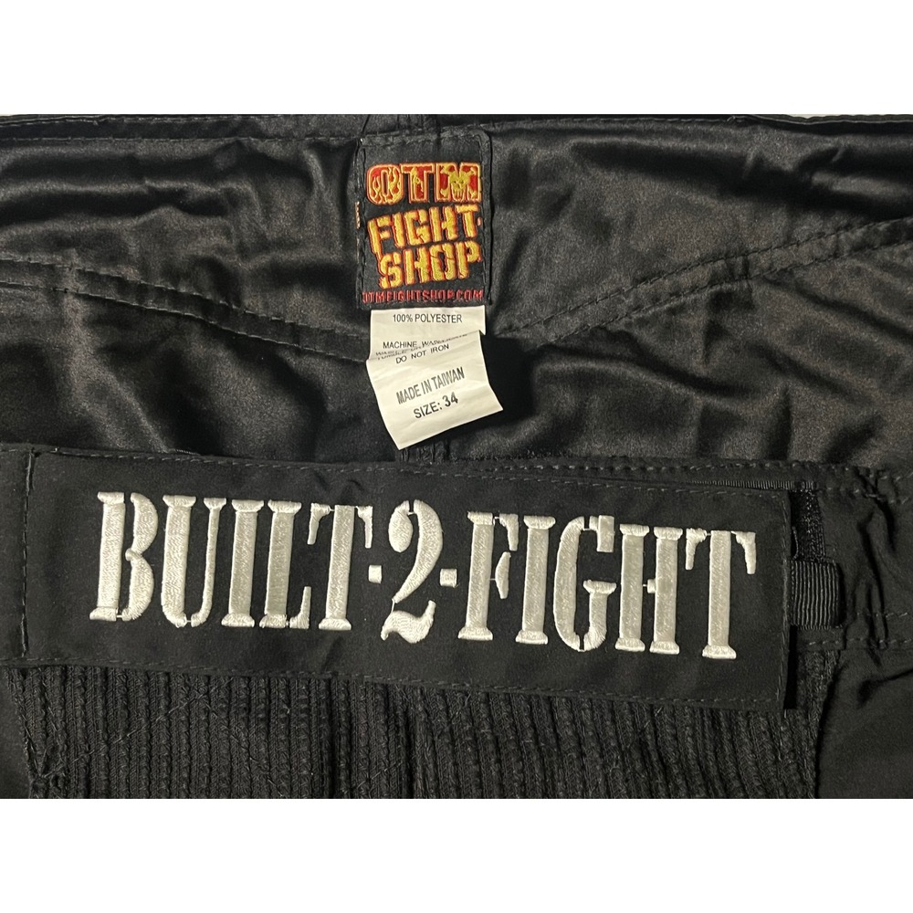 OTM Fight Shop 228th MMA Gym Grappling Shorts Black Mens 34 Built 2 Fight - Picture 4 of 11